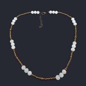 Milky Quartz Gemstone Bead Necklace